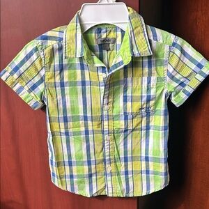 DKNY Kids Vibrant Plaid Button-Down Shirt